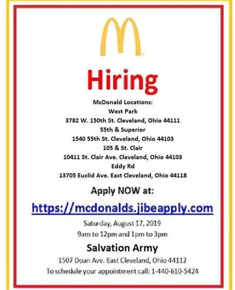 mcdonald's job vacancies near me